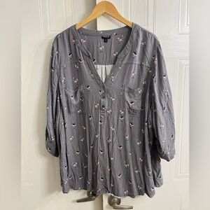 Torrid Ostrich Print Blouse